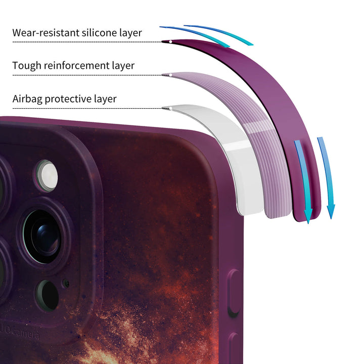 Fuchsia Galaxy | IPhone Series Impact Resistant Protective Case