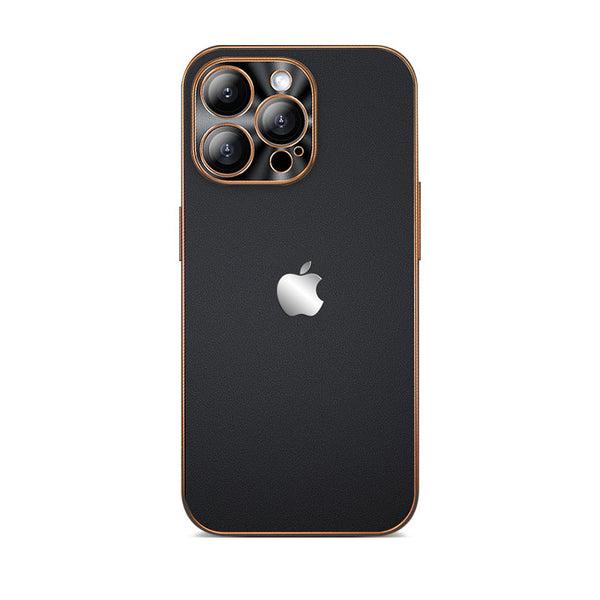 iPhone Series | Gold Edge Leather Protective Case