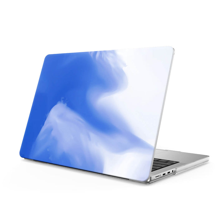 Azul y blanco | Funda protectora anticaída para Macbook