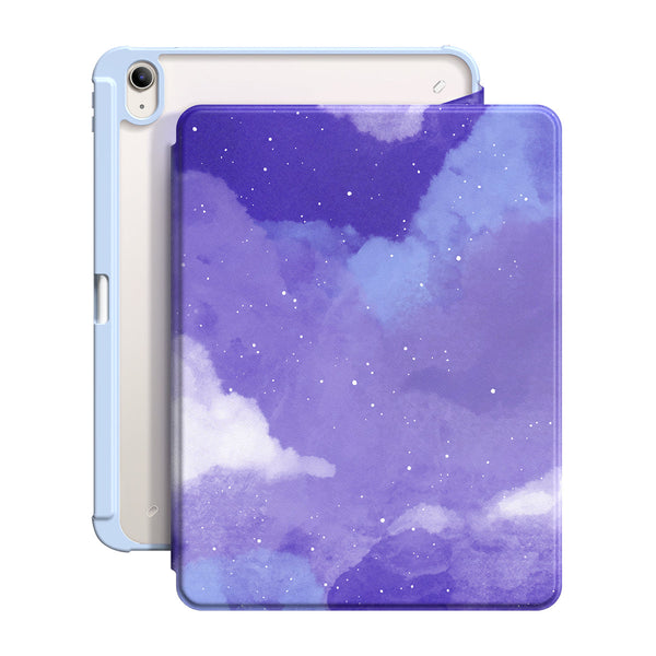 Azul Púrpura Astral | Funda resistente a impactos con soporte Snap 360° para iPad Series