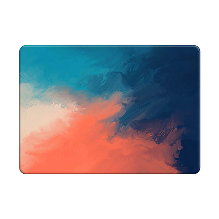 Azul/Naranja | Funda protectora anticaída para Macbook 