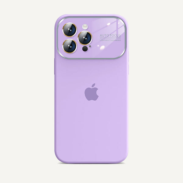 Serie de iPhone | Funda de silicona líquida con ventana grande 