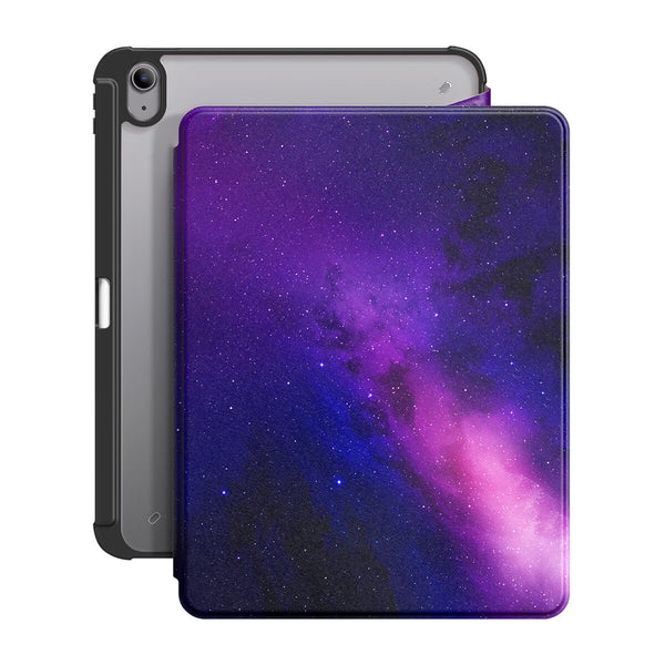 Galaxia fucsia | Funda resistente a impactos con soporte Snap 360° para iPad Series 