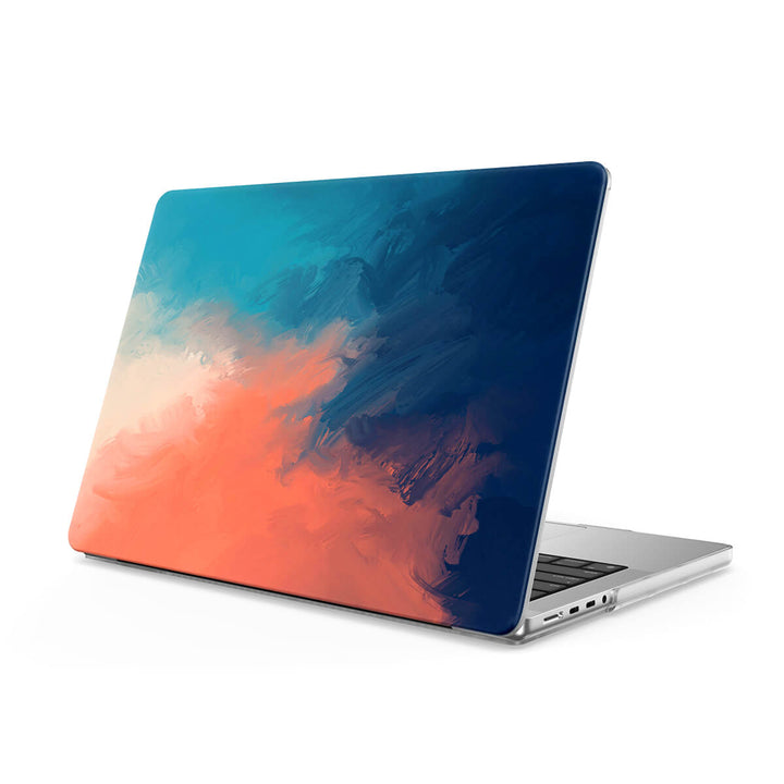 Azul/Naranja | Funda protectora anticaída para Macbook 