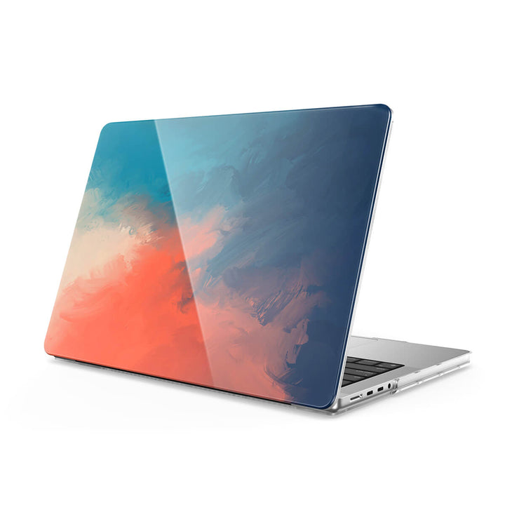 Azul/Naranja | Funda protectora anticaída para Macbook 