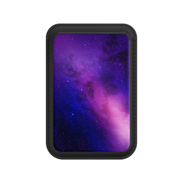 Fuchsia Galaxy | Leather Wallet with MagSafe