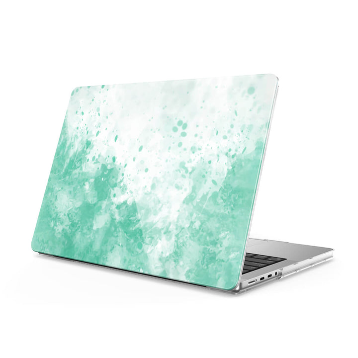 Salpicadura verde | Funda protectora anticaída para Macbook 