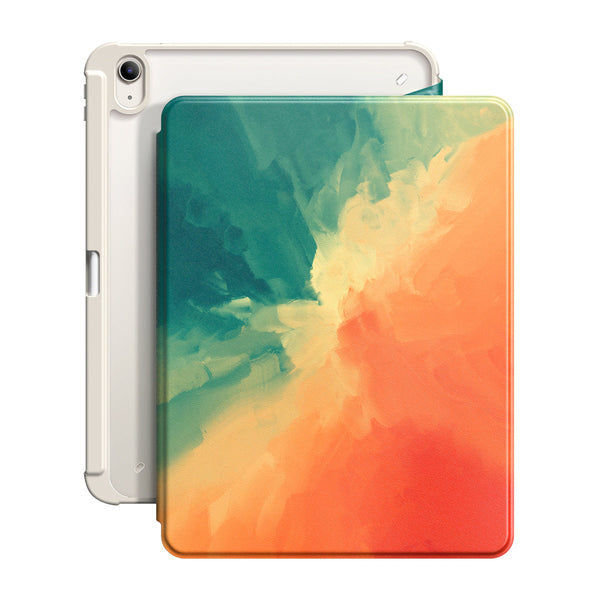 Verde Naranja | Funda resistente a impactos con soporte Snap 360° para iPad Series