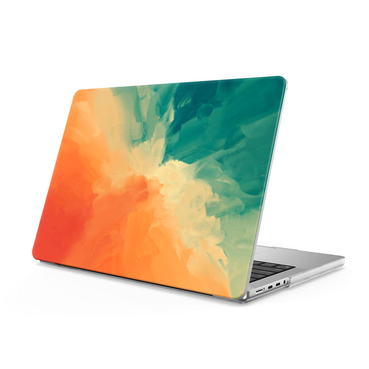 Verde Naranja | Funda protectora anticaída para Macbook 