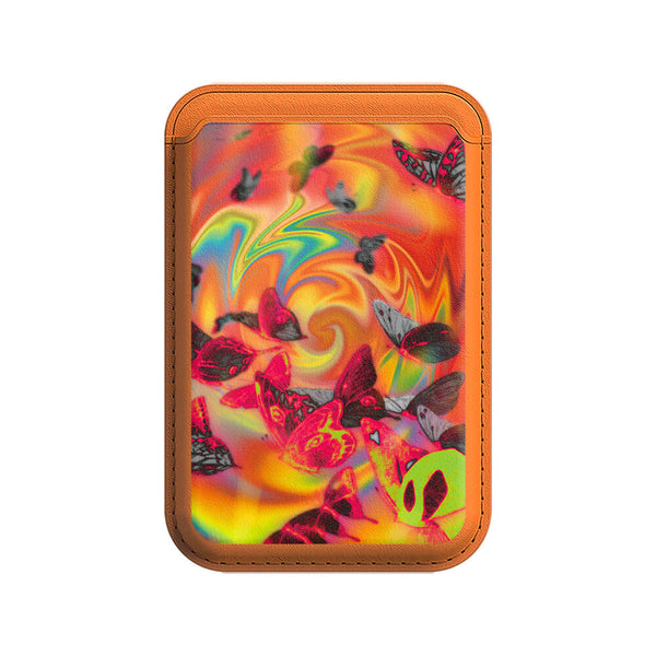 Psychedelic | Leather Wallet with MagSafe