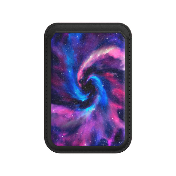 Milky Way Vortex | Leather Wallet with MagSafe