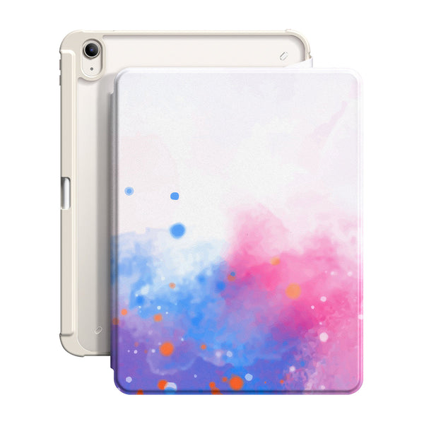 Sputter-Rosa Azul Púrpura | Funda resistente a impactos con soporte Snap 360° para iPad Series