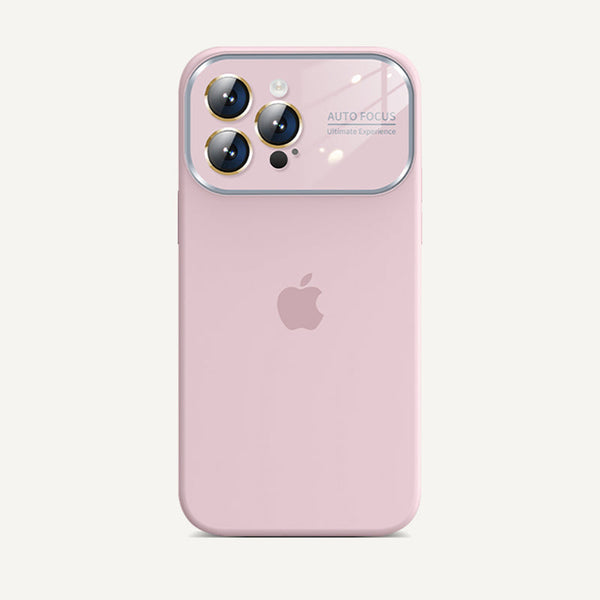 Serie de iPhone | Funda de silicona líquida con ventana grande 