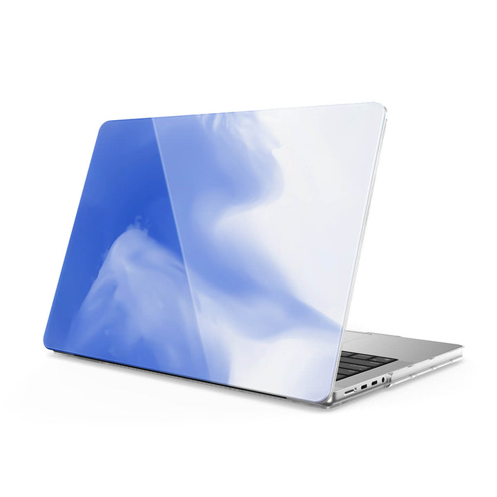 Azul y blanco | Funda protectora anticaída para Macbook