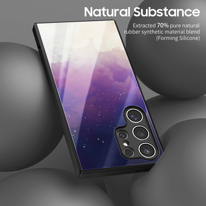 Azul Púrpura Astral | Funda protectora resistente a impactos de la serie Samsung