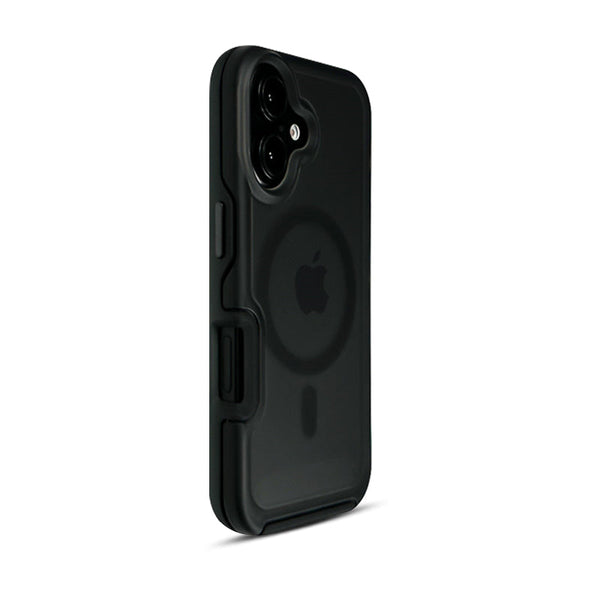 Dark Black | iPhone Translucent Matte MagSafe Case