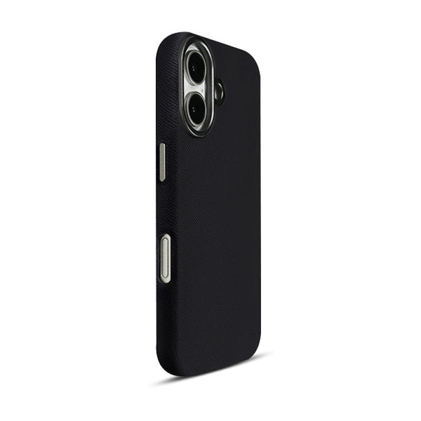 Noble Black | iPhone Flannel Cloth Magsafe Case