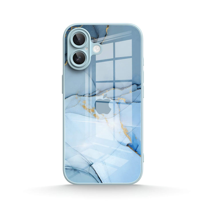 Gold Crack Blue | IPhone Series Impact Resistant Protective Case