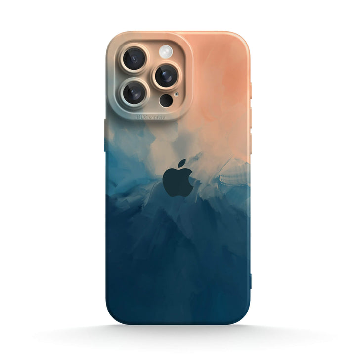 Beige Blue | IPhone Series Impact Resistant Protective Case
