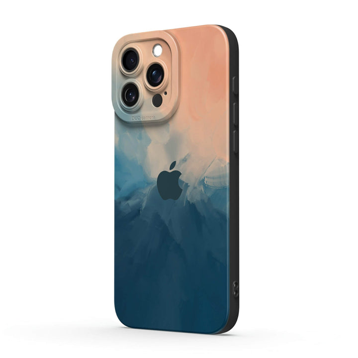 Beige Blue | IPhone Series Impact Resistant Protective Case
