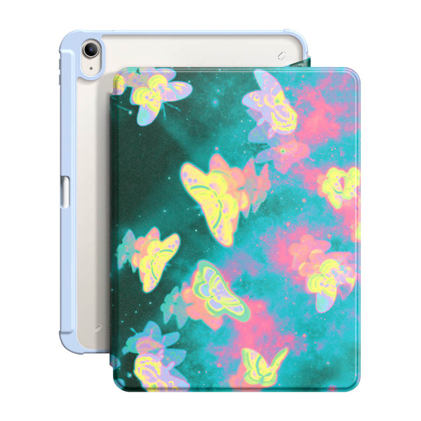 Mariposa Morfo | Funda resistente a impactos con soporte Snap 360° para iPad Series