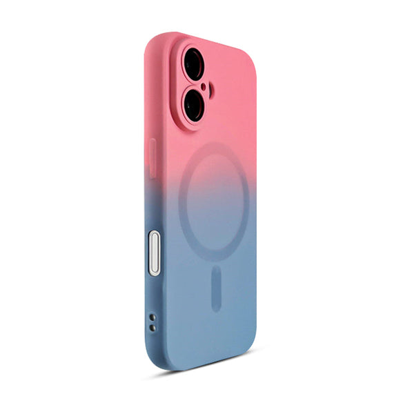 Pink-Blue | iPhone MagSafe Gradient Silicone Case