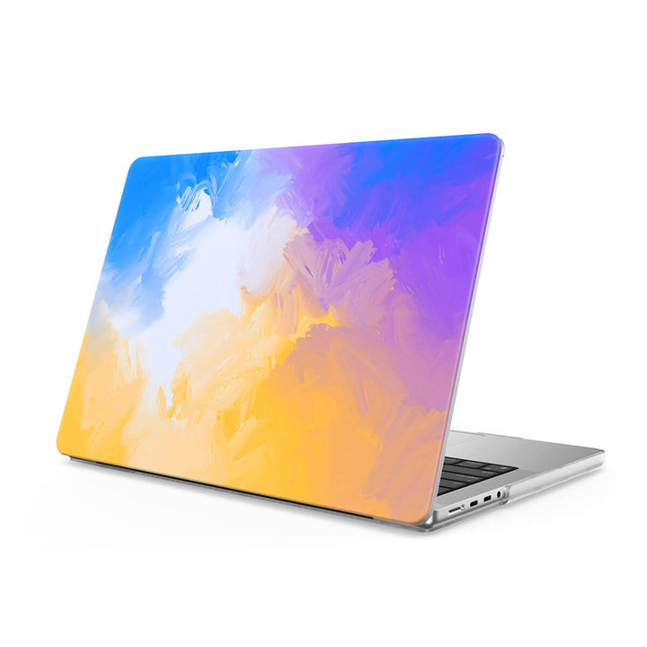 Amarillo lila | Funda protectora anticaída para Macbook 