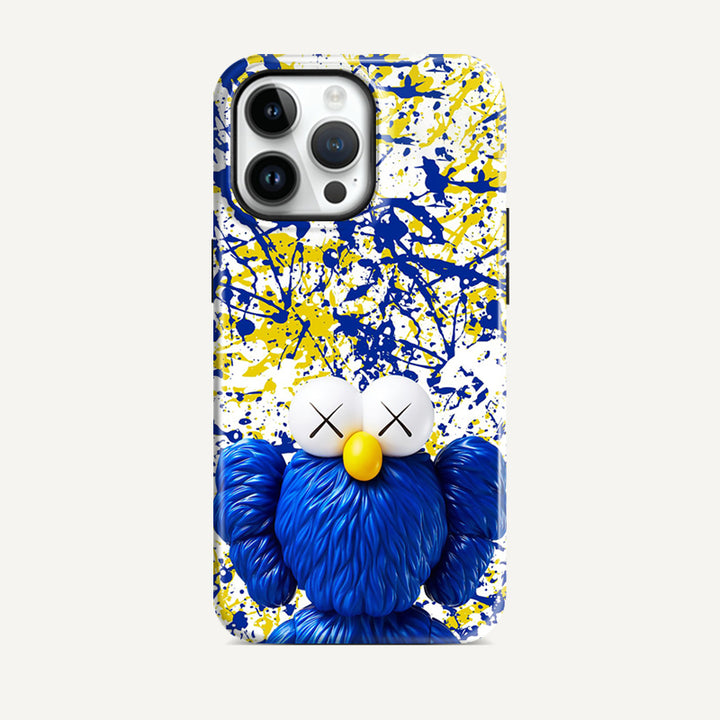 Splatter Art Blue KAWS  iPhone Series – mimaiart