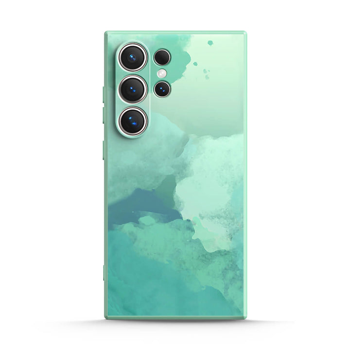 Hoja de loto verde | Funda protectora resistente a impactos de la serie Samsung