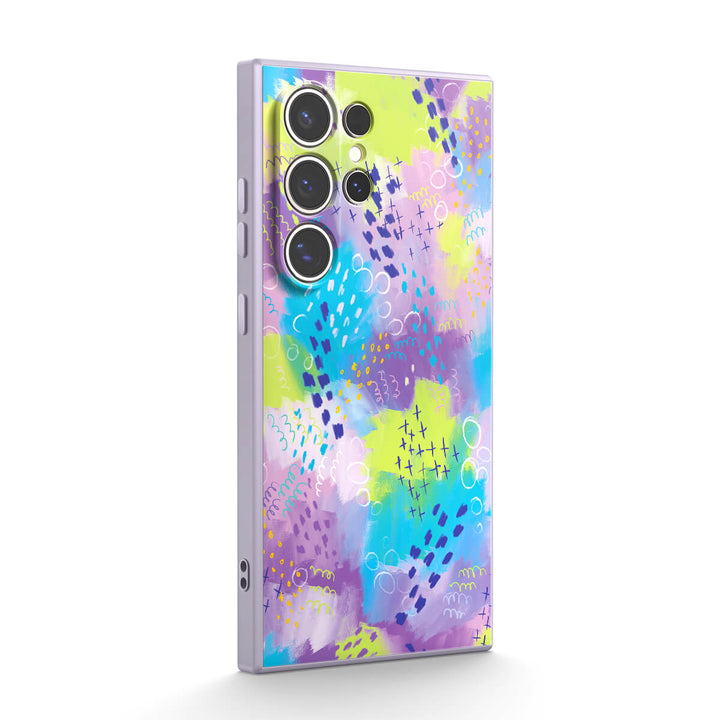 Lavanda revoloteando | Funda protectora resistente a impactos de la serie Samsung