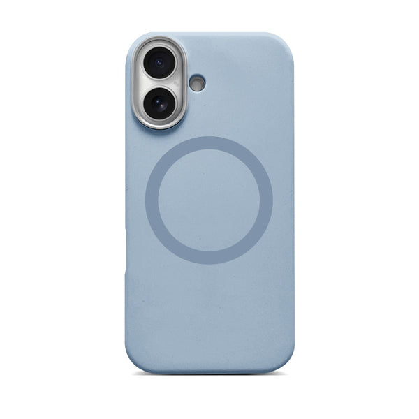 Light Blue | iPhone MagSafe Metal Lens Frame Silicone Case