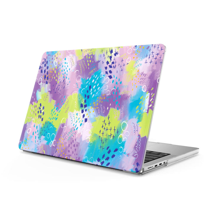 Lavanda revoloteando | Funda protectora anticaída para Macbook