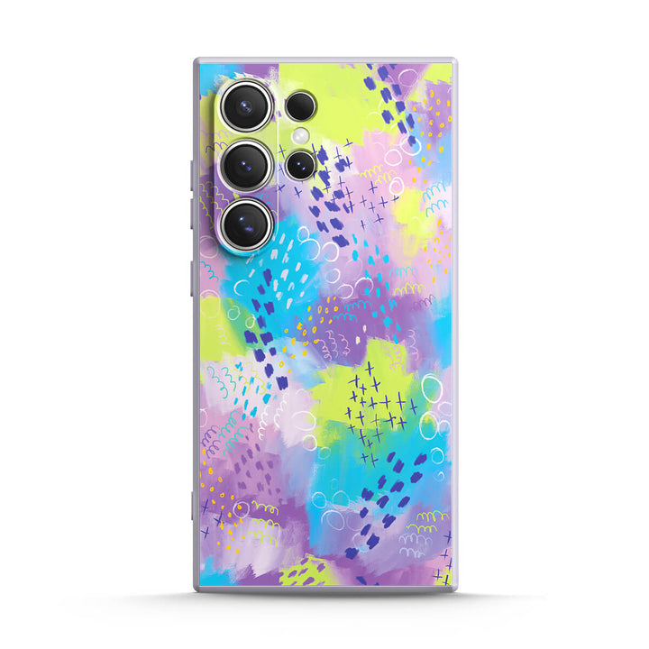 Lavanda revoloteando | Funda protectora resistente a impactos de la serie Samsung