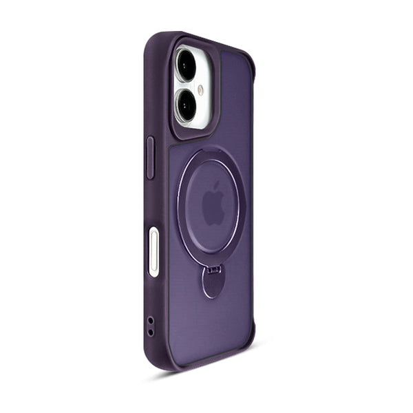 Dark Purple | iPhone Magsafe Semi-Transparent Frosted Case