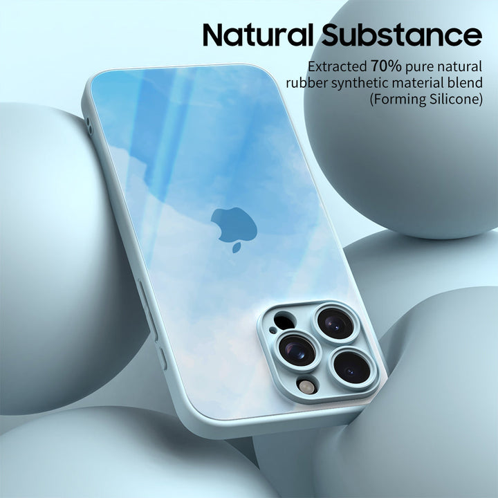 Verde niebla oculta | Funda protectora resistente a impactos de la serie iPhone