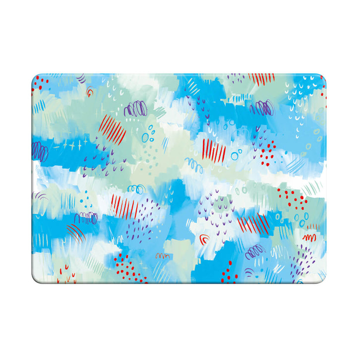 Lago de hielo después del invierno cubierto de nieve | Funda protectora anticaída para Macbook