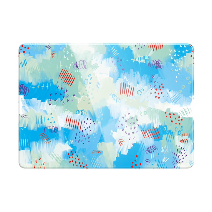 Lago de hielo después del invierno cubierto de nieve | Funda protectora anticaída para Macbook