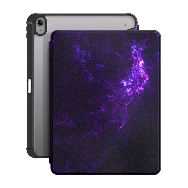 Forma de vida morada | Funda resistente a impactos con soporte Snap 360° para iPad Series 