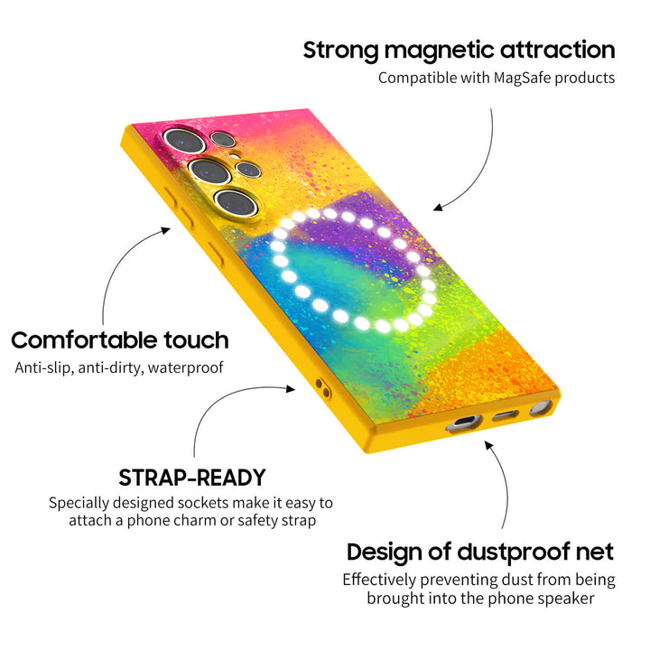 グリーンとホワイト | Samsung シリーズ 耐衝撃保護ケース