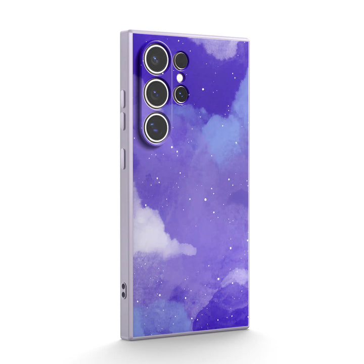 Azul Púrpura Astral | Funda protectora resistente a impactos de la serie Samsung