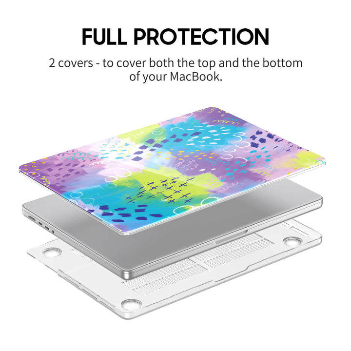 Azul Púrpura Astral | Funda protectora anticaída para Macbook 