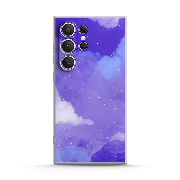 Azul Púrpura Astral | Funda protectora resistente a impactos de la serie Samsung