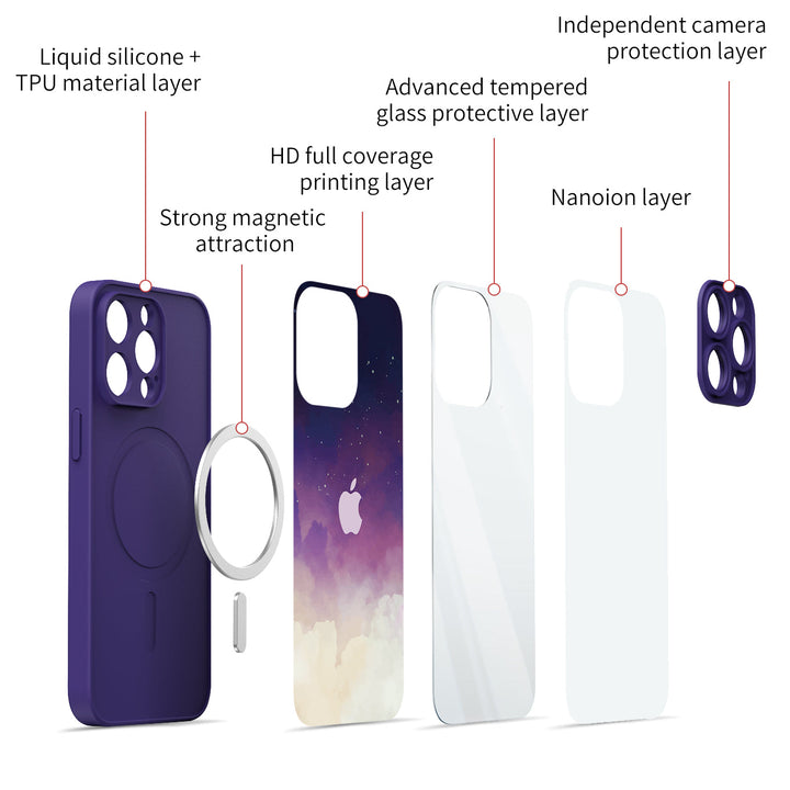 A la deriva en las nubes | Funda protectora resistente a impactos de la serie iPhone