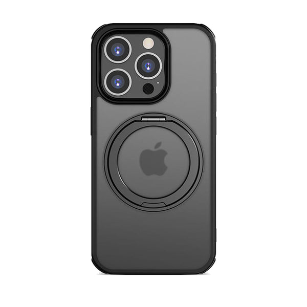 Graphite Black | iPhone MagSafe Stand Ring Matte Case