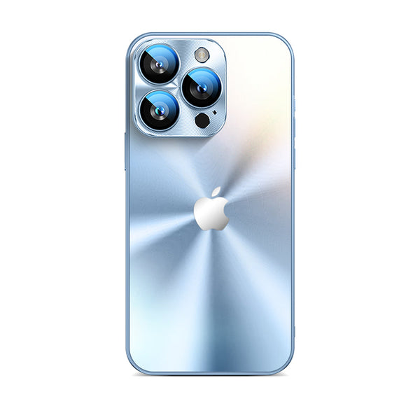 Light Blue | iPhone Glare Metal Case