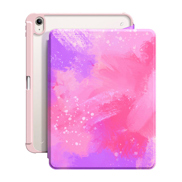 Pink Purple Coral | iPad Series Snap 360° Stand Impact Resistant Case