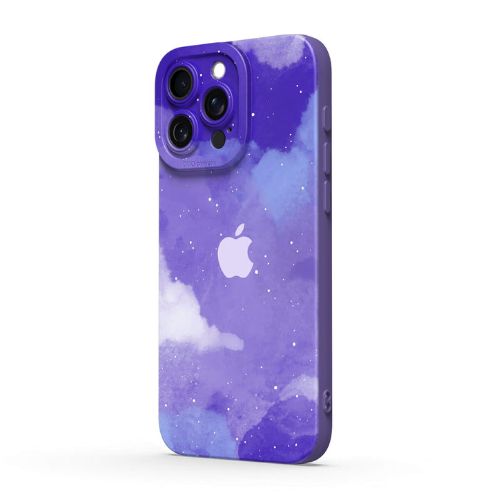 Azul Púrpura Astral | Funda protectora resistente a impactos de la serie iPhone