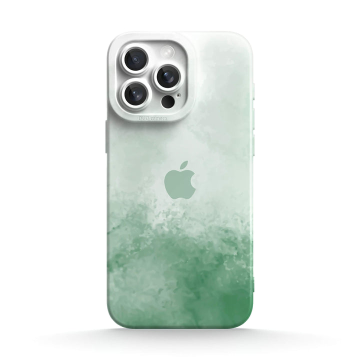 Verde niebla oculta | Funda protectora resistente a impactos de la serie iPhone