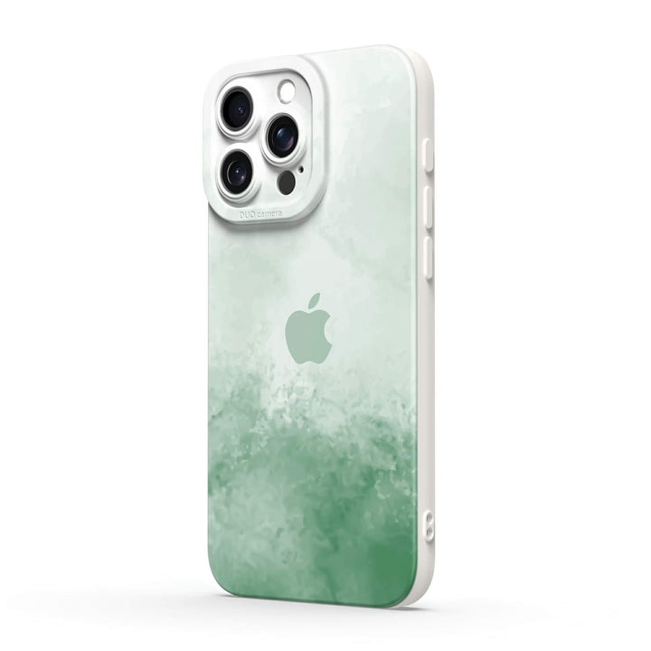 Verde niebla oculta | Funda protectora resistente a impactos de la serie iPhone