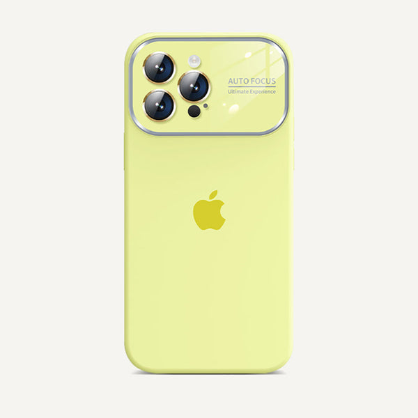 Serie de iPhone | Funda de silicona líquida con ventana grande 